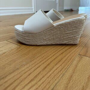 4 inch Open toe Espadrille Mule Wedges US 8 (EUR39)